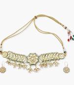 Meenakari Kundan Choker With Matching Studs