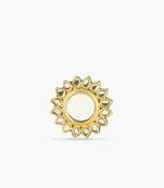 Glass Kundan Meenakari Ring, Adjustable