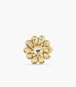 Flower Kundan Ring, Adjustable