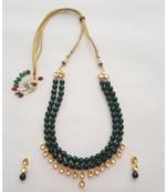 Emerald Kundan Set