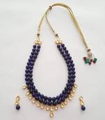 Blue Kundan Set