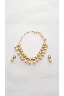 Emerald With Pearl Set