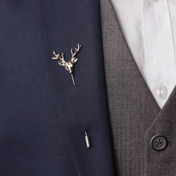 Gold crystal brooch 2