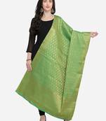 Green Banarasi Art Silk Women's Dupatta