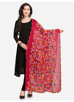 Rani Pink Nazneen Phulkari Work Women's Dupatta 1