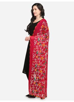 Rani Pink Nazneen Phulkari Work Women's Dupatta 3