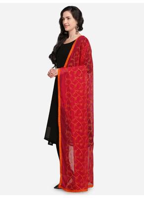 Pink Nazneen Embroidered Women's Dupatta 3