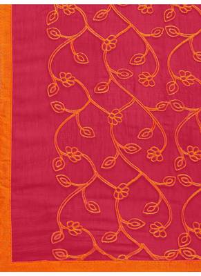 Pink Nazneen Embroidered Women's Dupatta 4