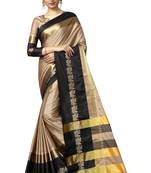 Multicolor woven cotton silk saree with blouse