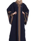 Navy-blue plain kashibo abaya