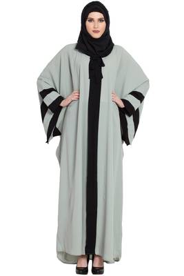 Green plain kashibo abaya 1