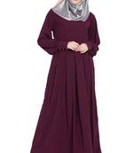 Wine plain kashibo abaya