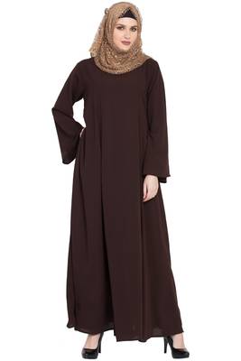 Coffee plain kashibo abaya 1