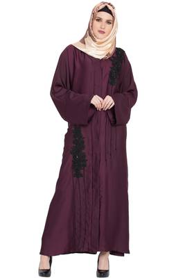 Wine plain nida abaya 1