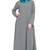 Grey plain kashibo abaya
