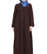 Coffee plain kashibo abaya