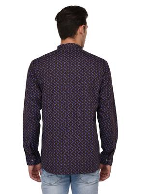 Brown Printed Cotton Men Kurtas 3