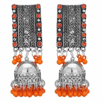 Orange Earrings 1