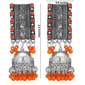 Orange Earrings 2