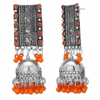 Orange Earrings 4