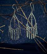Zerokaata Oxidized Silver Sword Danglers