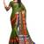 Multicolor Solid Cotton Silk Saree With Blouse