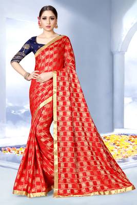 Black embroidered art silk saree with blouse 1