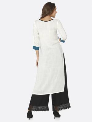 White solid rayon kurtas-and-kurtis 2
