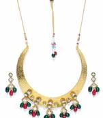 La Trendz Designer Gold Necklace Set For Women