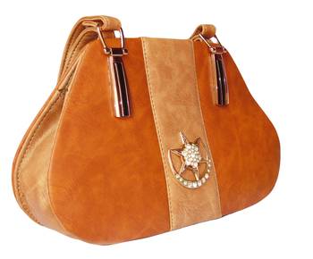 Tan & Peach Color PU Sling Bag For Women's & Girls 3