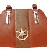 Dark Brown Color PU Sling Bag For Women's & Girls