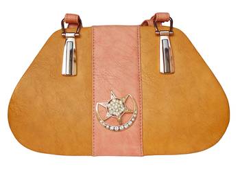 Peach Color PU Sling Bag For Women's & Girls 1