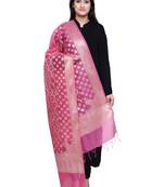 Women's Banarasi Cotton Silk Chanderi Jacquard Dupatta