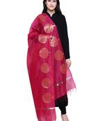 Women's Banarasi Cotton Silk Chanderi Jacquard Dupatta