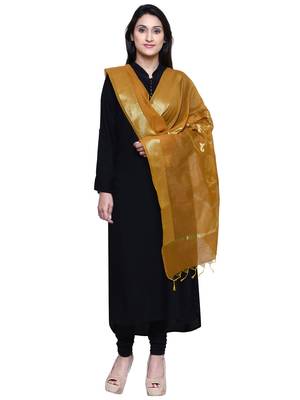 Women's Banarasi Cotton Silk Chanderi Jacquard Dupatta 3