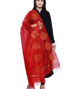 Women's Banarasi Cotton Silk Chanderi Jacquard Dupatta