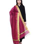Women's Banarasi Cotton Silk Chanderi Jacquard Dupatta