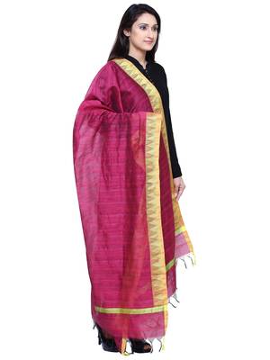 Women's Banarasi Cotton Silk Chanderi Jacquard Dupatta 2