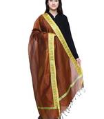 Women's Banarasi Cotton Silk Chanderi Jacquard Dupatta