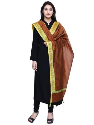 Women's Banarasi Cotton Silk Chanderi Jacquard Dupatta 3