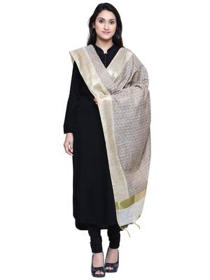 Women's Banarasi Cotton Silk Chanderi Jacquard Dupatta 3