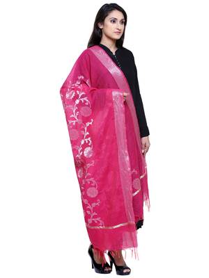 Women's Banarasi Cotton Silk Chanderi Jacquard Dupatta 2