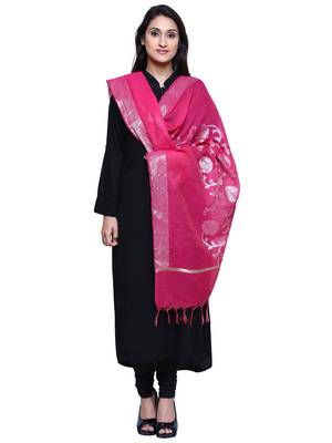 Women's Banarasi Cotton Silk Chanderi Jacquard Dupatta 3