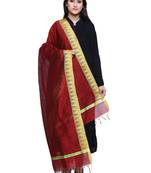 Women's Banarasi Cotton Silk Chanderi Jacquard Dupatta