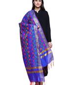Women's Banarasi Cotton Silk Chanderi Jacquard Dupatta