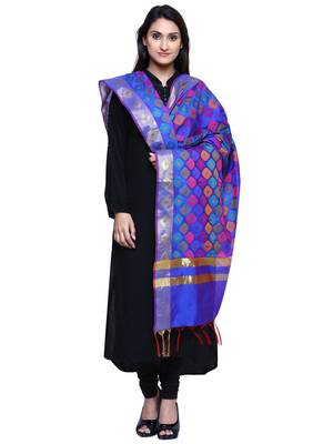 Women's Banarasi Cotton Silk Chanderi Jacquard Dupatta 3