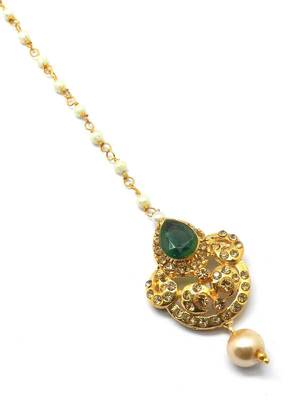 Gold Plated Maang Tikka For Women & Girls 3