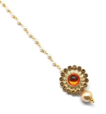 Gold Plated Maang Tikka For Women & Girls 2