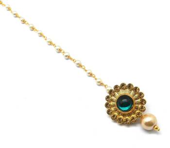 Gold Plated Maang Tikka For Women & Girls 1