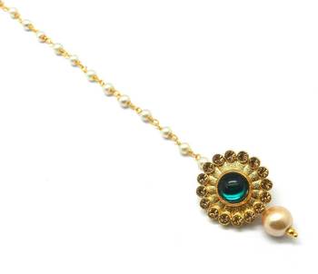 Gold Plated Maang Tikka For Women & Girls 3
